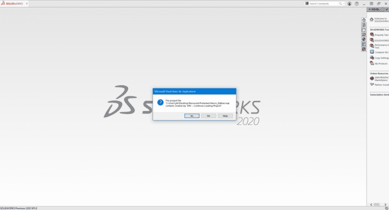 Crack Any SolidWorks Password Protected VBA Macro