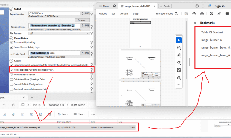 Merging PDFs with PDM Publisher