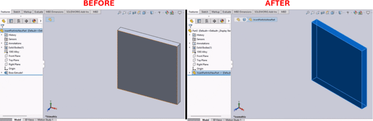SOLIDWORKS Macro to Insert Part into New Part Document