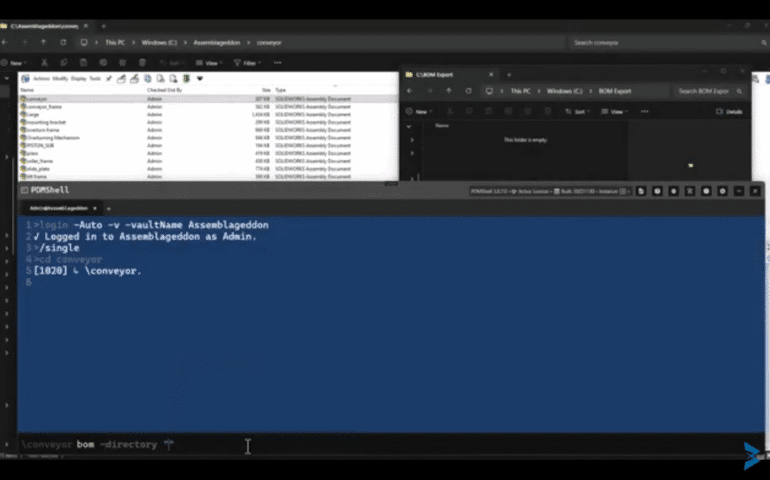 PDMShell BOM Command