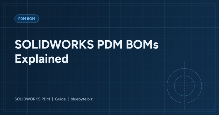 SOLIDWORKS PDM BOMs Explained: Computed, Named and More