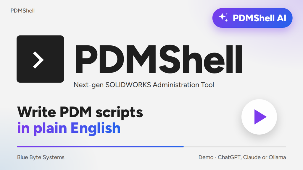 PDMShell AI: write PDM scripts in plain English