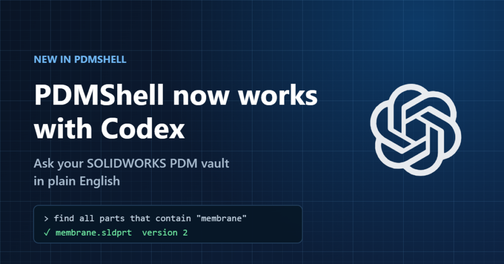 PDMShell now works with Codex